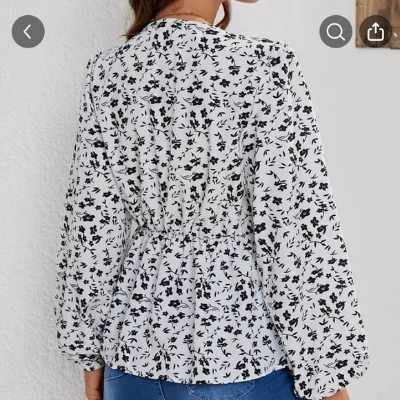 SHEIN BLACK AND WHITE TOP SIZE LARGE
NWOT - Picture 2 of 2